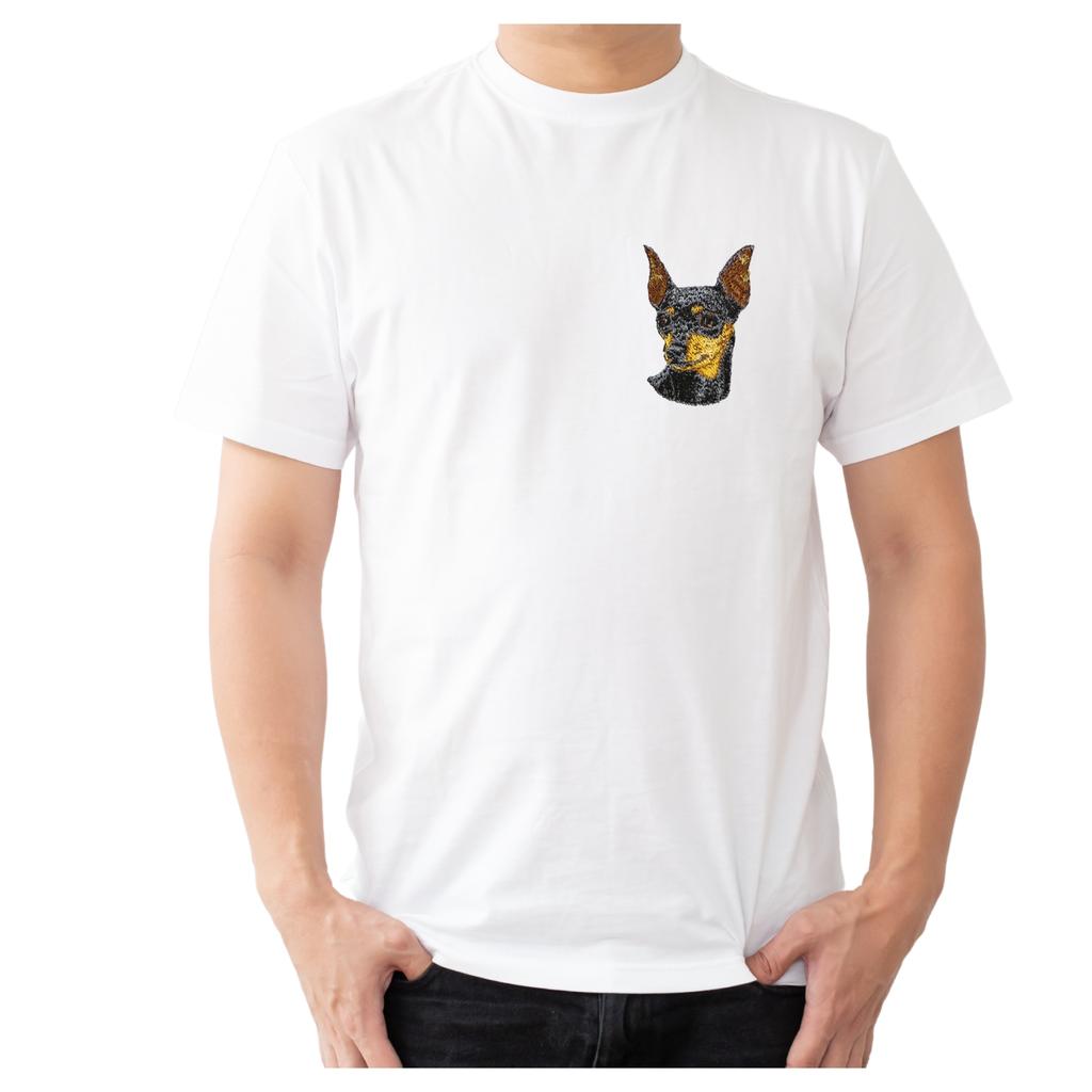 Miniaturpinscher - hundförmiger Aufnäher, gestickter Aufnäher, einzigartige Dekoration für Art-Dog Rucksack