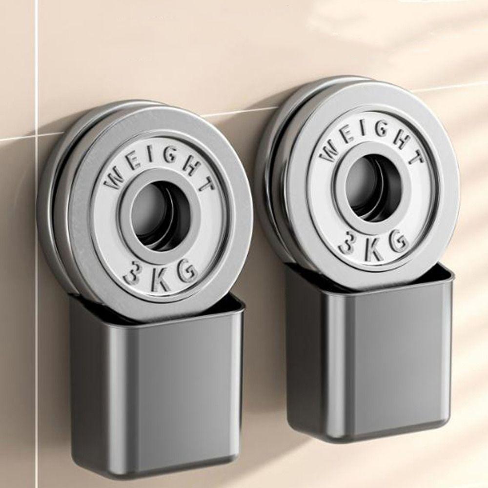 Wall Mounted Face Towel Storage Box Punch-Free Shower Basket Suction Cup Storage Box  Bathroom