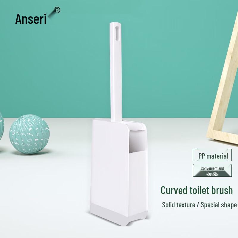 Curved Long Handle Soft Bristle Toilet Brush
