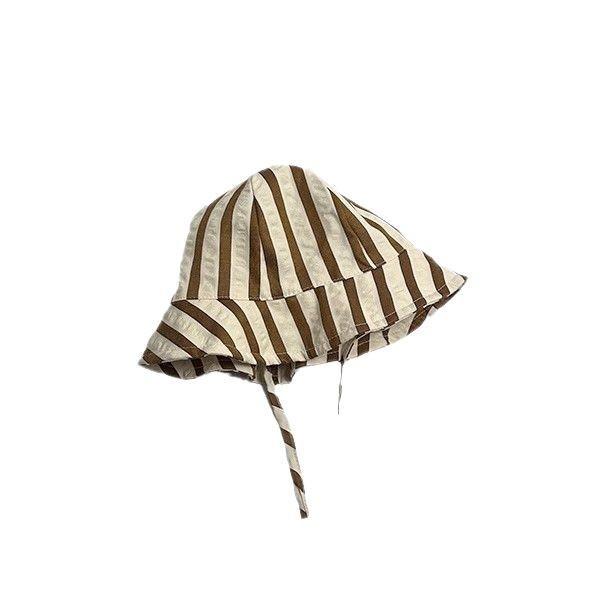 Baby Summer Fisherman Hat With Wide Brim And Breathable Cotton For Sun Protection