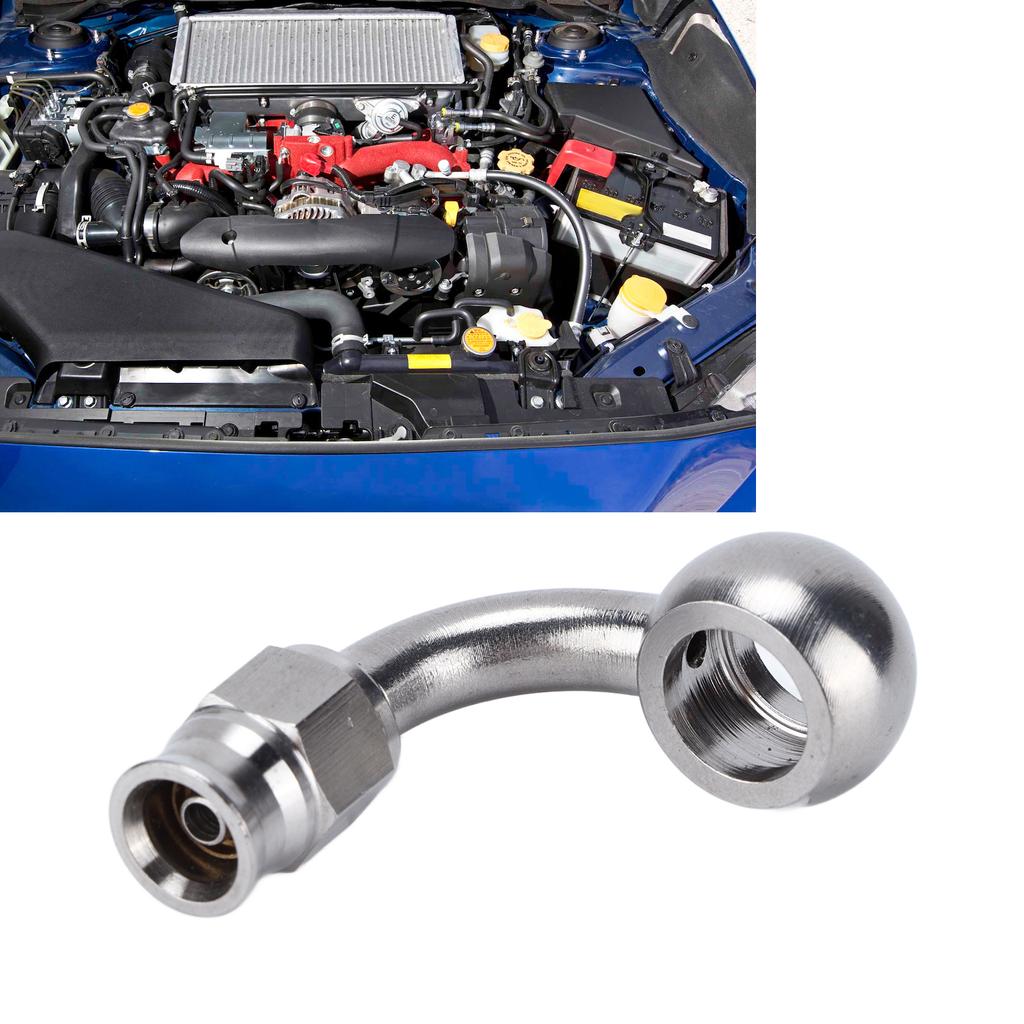 AN‑3 Banjo Eye Brake Hose Fitting Stainless Steel 90 degrees Adapter Automobile Accessories