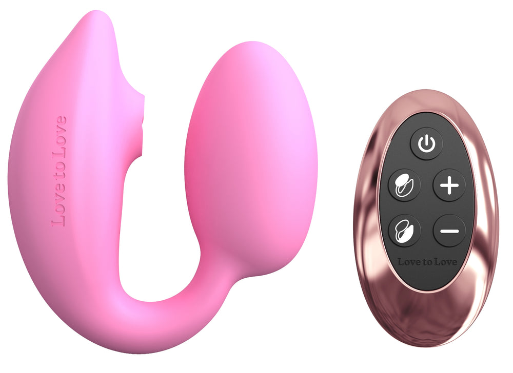 Wonderlover Pink Clitoris and G-Spot Stimulator - Love To Love - Suction Stimulators