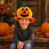 Haunted House Performance Props Halloween Pumpkin Hat for Kids Adults, Funny Plush Comfortable Breathable Festival Witch Party Costume, Cosplay, Stage