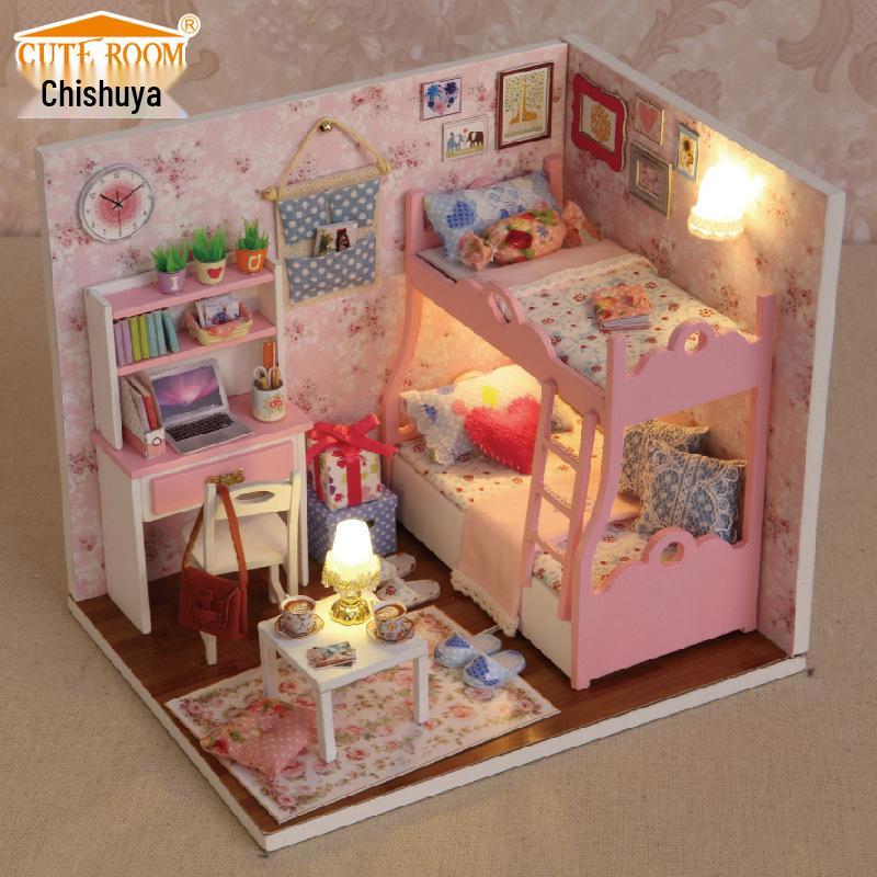 Zhi Qu Wu DIY Girl s Flower House Building Model - Children s Handmade Birthday Gift
