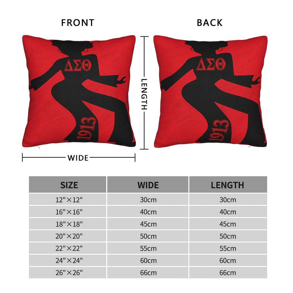 Pillow Cover D-Delta Sigma Theta Vintage Pillow Case For Sofa Home Decor Pillowcases