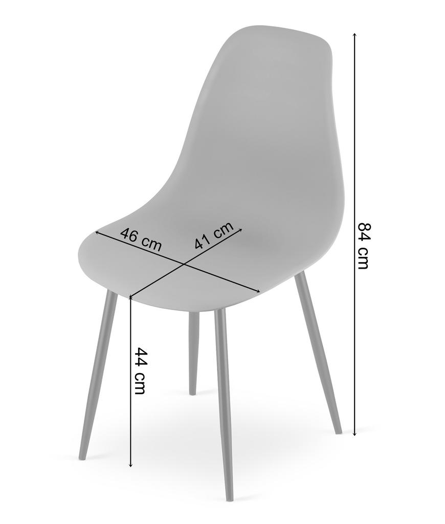 WAT chair orange / black legs x 1