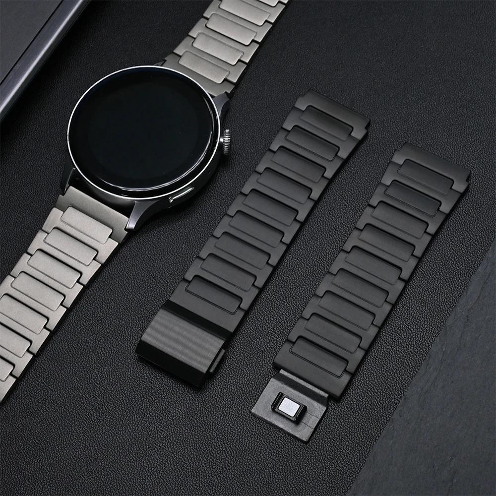 22mm Titan-Metallarmband für Huawei Watch GT5Pro GT4/3 46mm Ultimate Magnetverschluss Armband für Amazfit Balance GTR 47mm Band