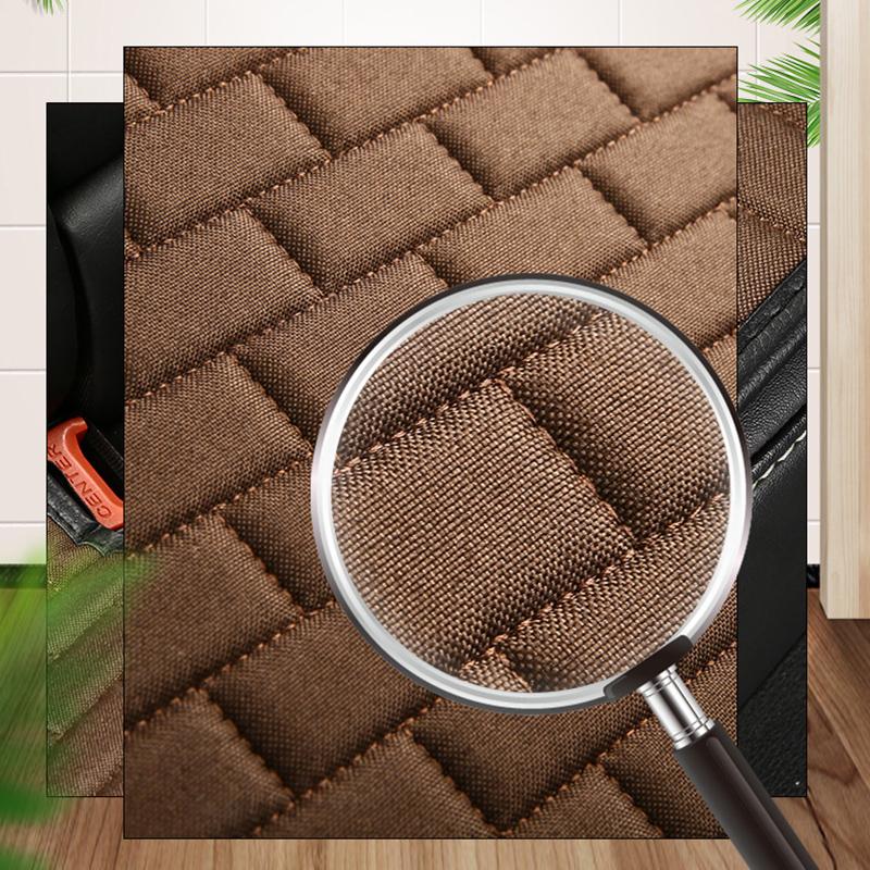 Diamond Lattice Non-slip Car Seat Cushion Three-piece Set Breathable Front Row Single Seat Cushion No Backrest For All Seasons