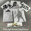 Kovová nálepka na notebook Black Myth Wukong x Luckin Coffee