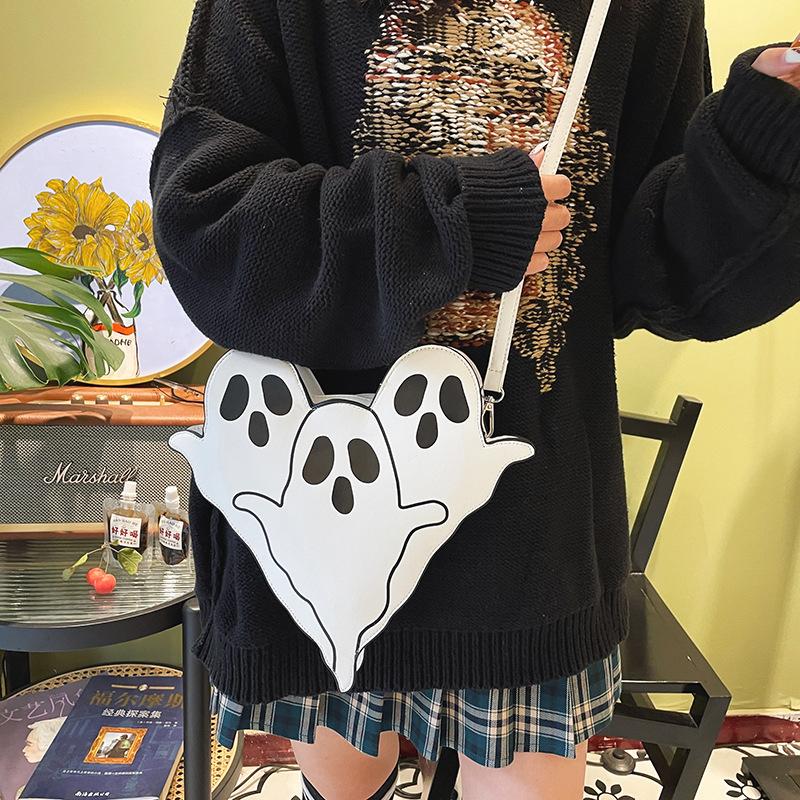 Goth Gothic Ghost Crossbody Bag For Women Funny Shoulder Bags Vintage Lovely Devil Boxt Purse and Small Handbags ARI