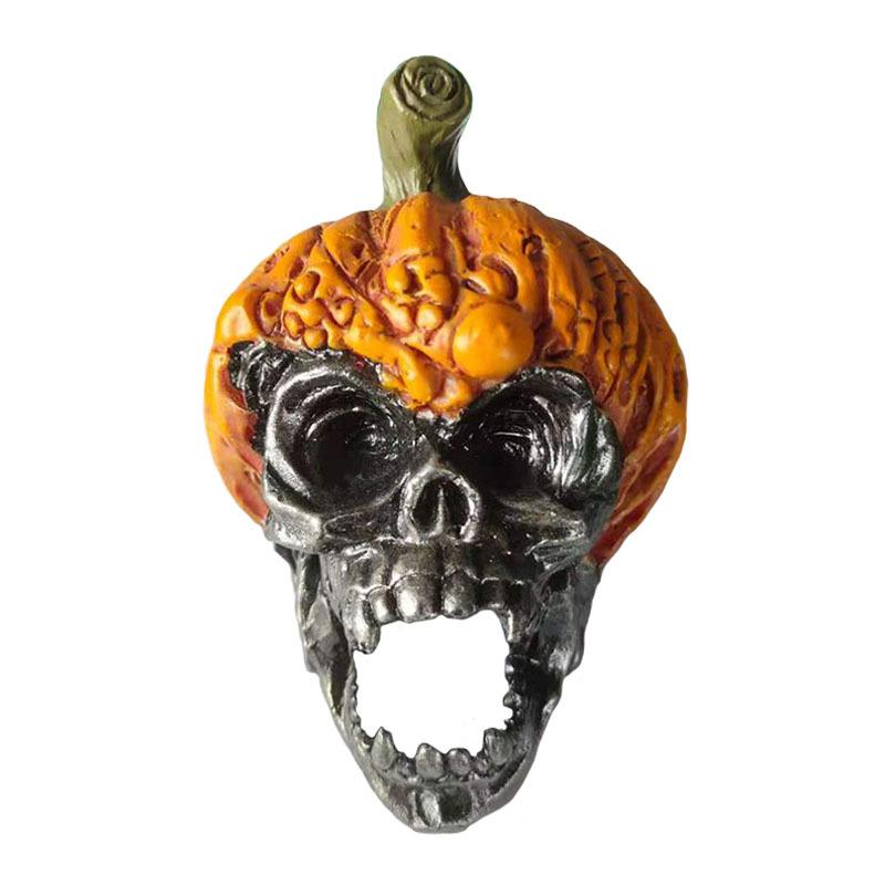 Evil Pumpkin Skull Halloween Pumpkin Decorations Outdoor Garden Resin Crafts
