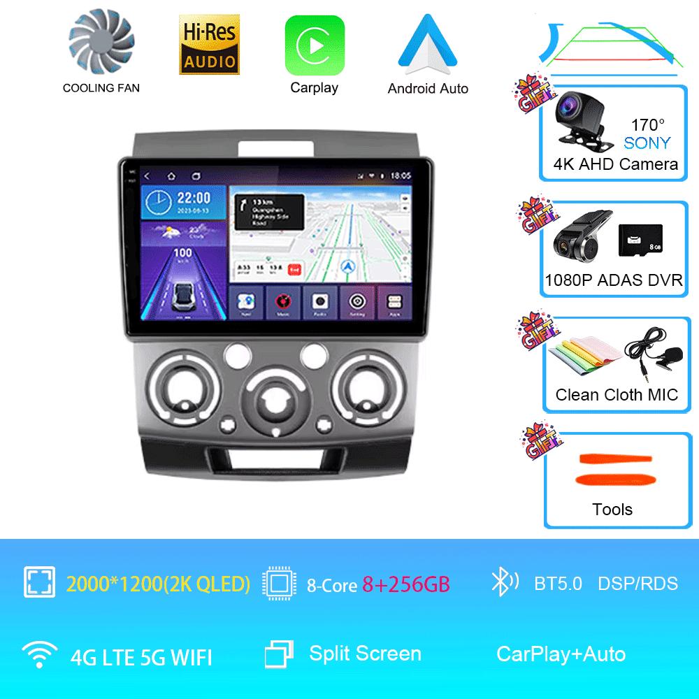 Car Radio 9" Android 14 For Ford Everest Ranger Mazda BT50 BT-50 2006 2007 - 2010 Stereo GPS Navigation Multimedia Video Player