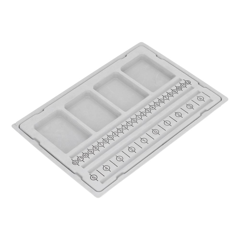 4 Recessed Compartments Beaded Measuring Board Bracelet Beading Board  Crafting Enthusiasts