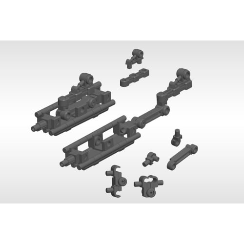 Kotobukiya M.S.G Modeling Support Goods Mecha Supply 01 Flexible Arm A (50mm Total Length, Non-Scale Plastic Model)