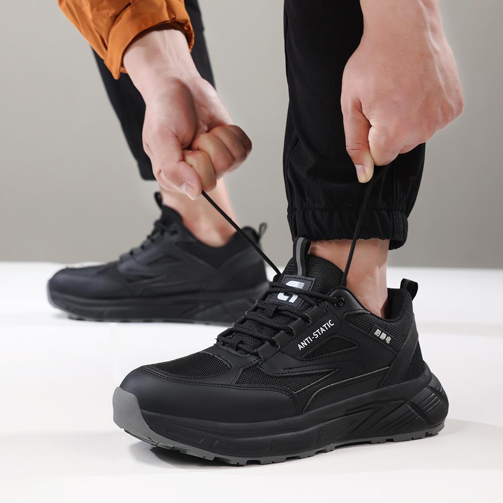 Anti-static shoes for gas stations, comfortable and lightweight for men and women, not tired of standing for a long time, four-season safety protectiv