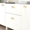 Luxury Bow Tie Brass Handle Retro Wardrobe Drawer Pulls Trendy Cabinet Door Knobs Home Decor