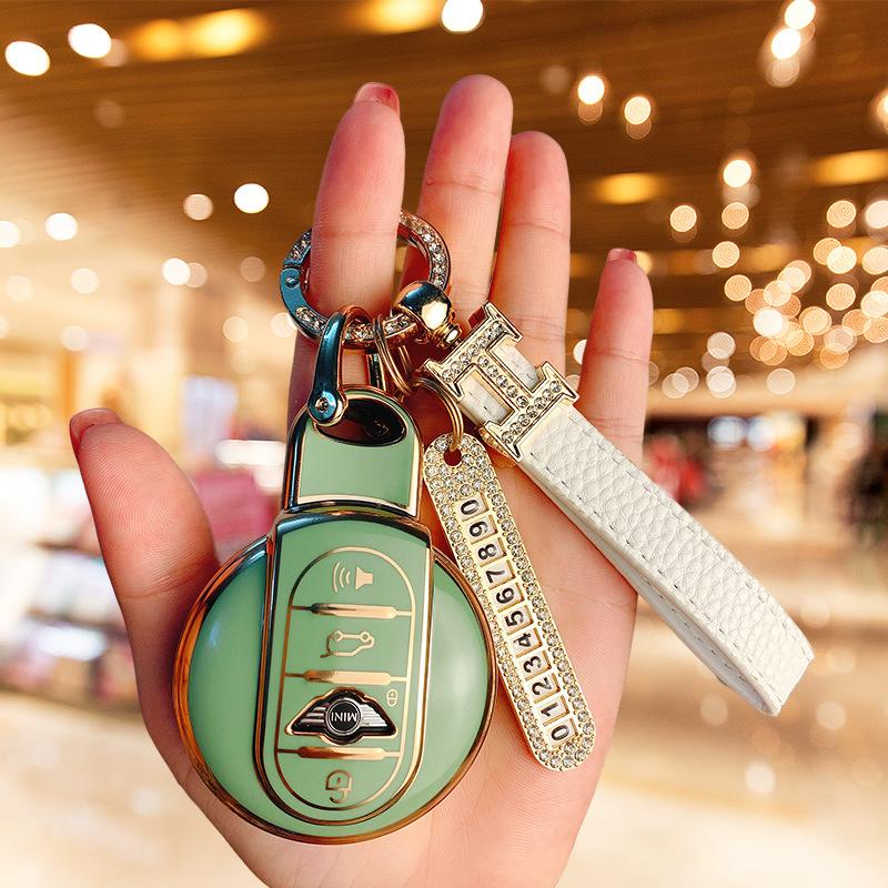 Applicable BMW mini key set New countryman bag cooper one mini clubman shell ring women