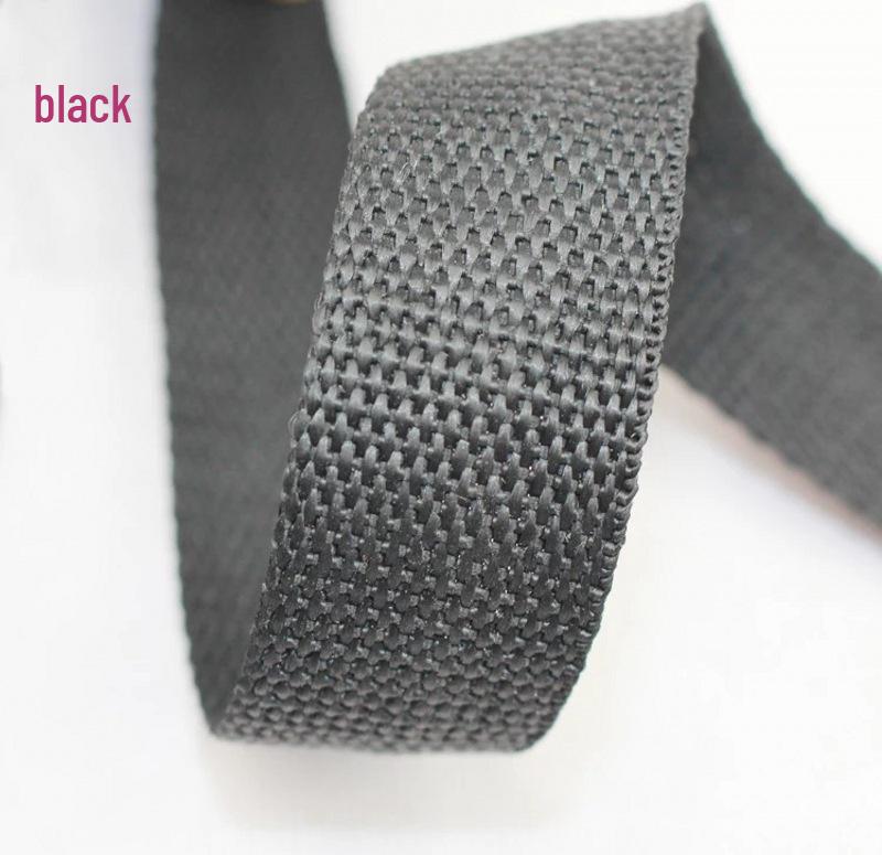 Schwarz-Weißes Polypropylen-Gurtband 1-5 cm Verdickt für Schultaschen & Rucksäcke