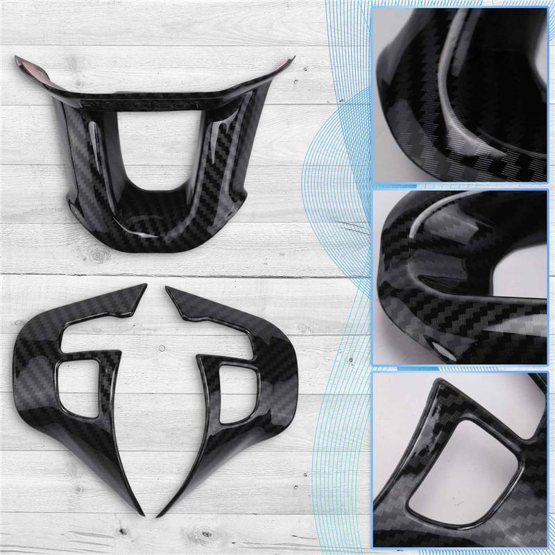 Authentic 3Pcs/Set Car Steering Wheel Decoration Cover Trim Sticker Fit For 2008 208 308 2014-2018