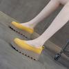 Female Big Head Ugly Cute Casual Fashion Versatile Round Head Thick Sole One Pedal Dad Shoes Woman