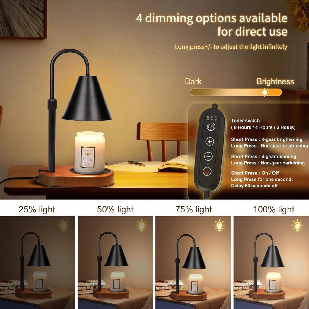 Night Light – OWOSALD – Black, Adjustable Height, 110V/220V – ANL-BK01