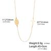 EUEAVAN Virgin Mary Cross Pendant Necklace for Women Holy Mother Maria Necklaces Stainless Steel Christian Amulet Jewelry Gift