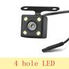 1pcs /5pcs 4 Pin Car Rear View Camera Reverse 170 Degree Wide Angle Recording Parking Waterproof Color Image Video Camera