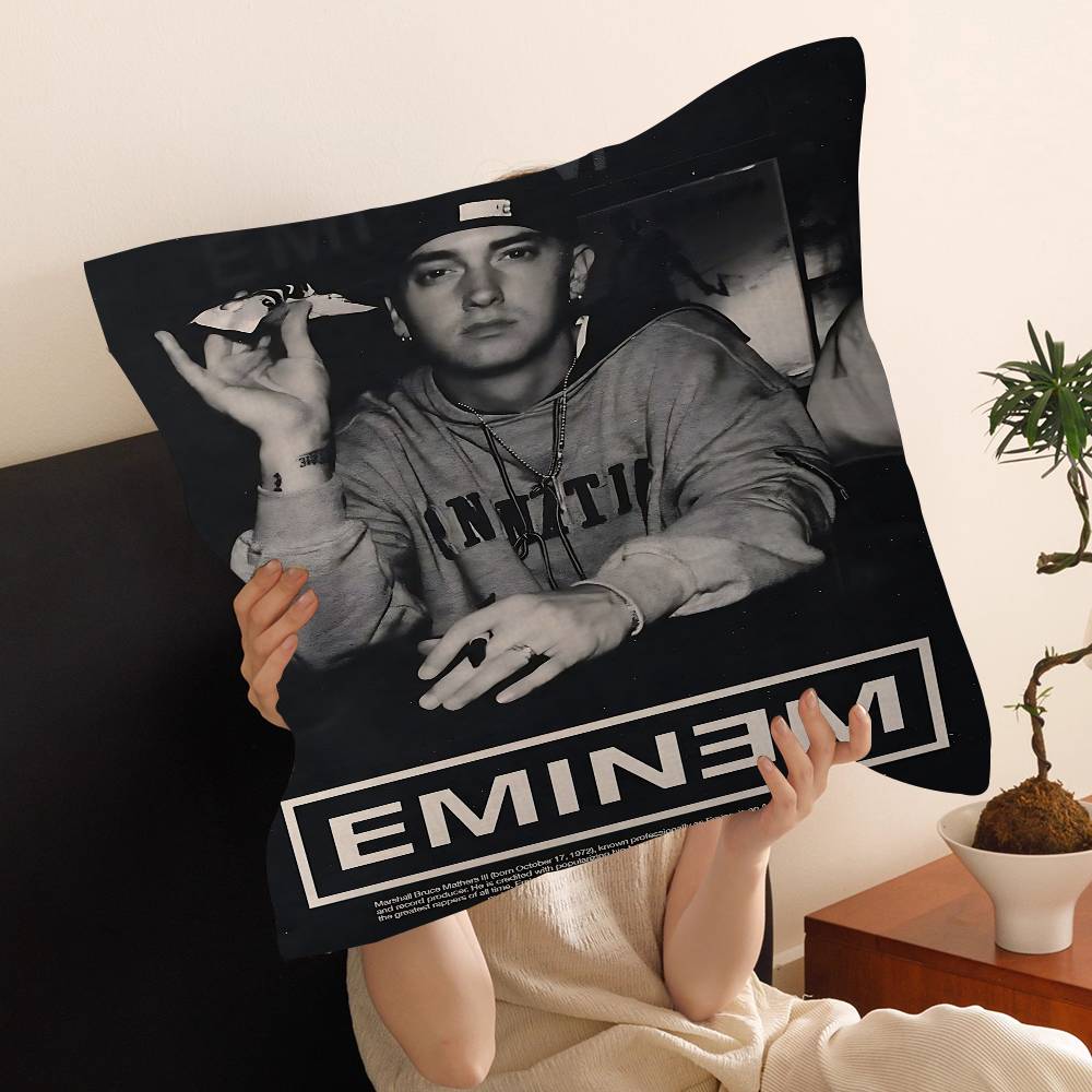 Rapper Singer E-Eminem Pillow Cushion Cover Pillowcase Living Room Sofa Home Decor Customized