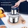 110V Stainless Steel Meat Grinder & Multifunctional 5L Food Processor: Mincer, Garlic Masher, Dough Kneader for Home Use