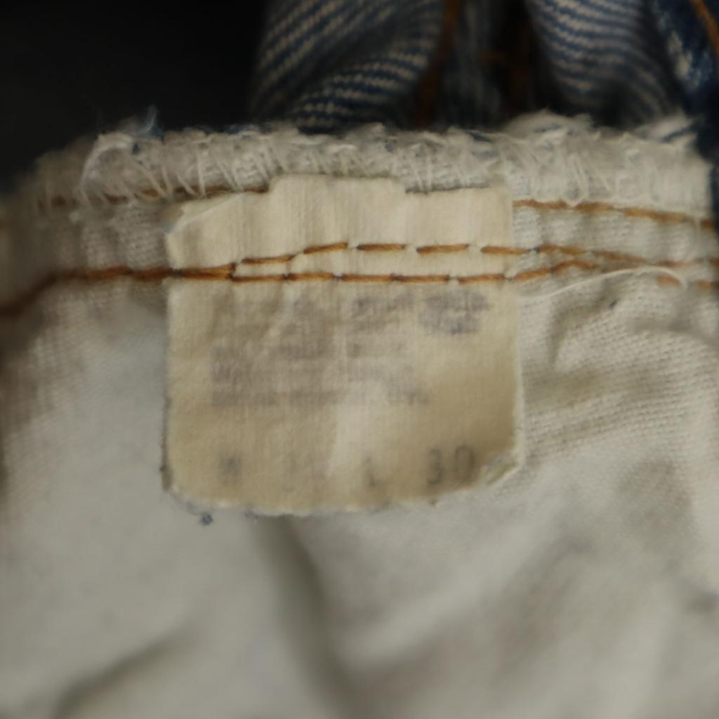 Levi's 70s Red Selvedge 66 Early Small E Vintage Button Back 6 Denim Pants Women Used