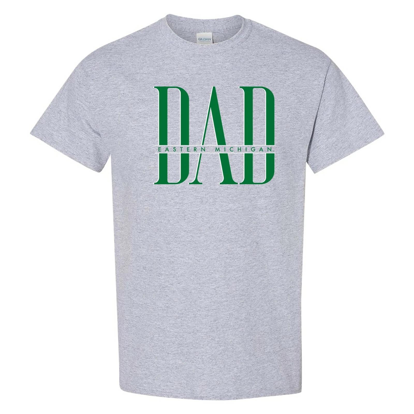 Eastern Michigan Eagles Classic Dad T-Shirt - Sport Grey 3XL