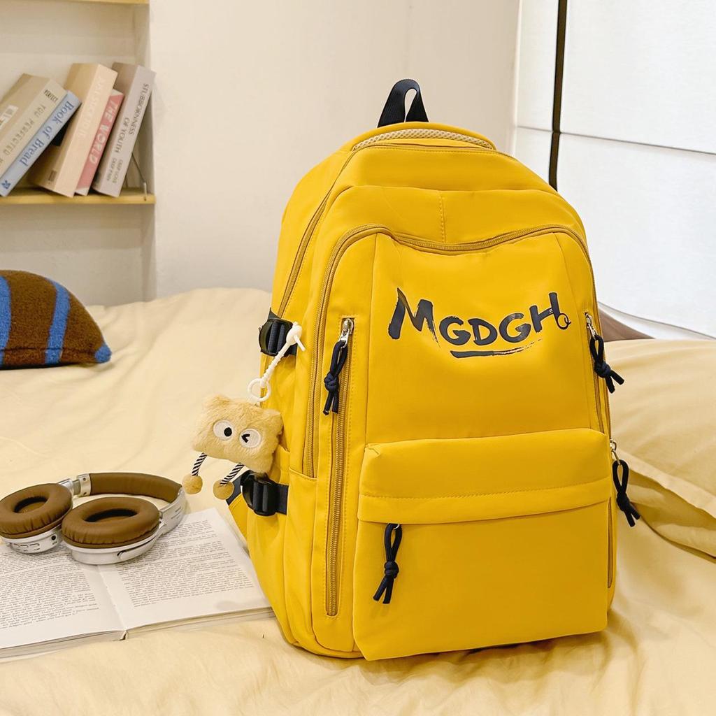 Korean Style Versatile Student Backpack - Large Capacity, Lightweight, Casual Travel Bag for Couples