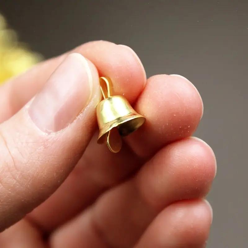 WTEMPO Retro Mini Bells Metal Bells Suitable for Hanging Ideal for Christmas Decorations Like Christmas Tree Wreaths DIY Festive Ornaments