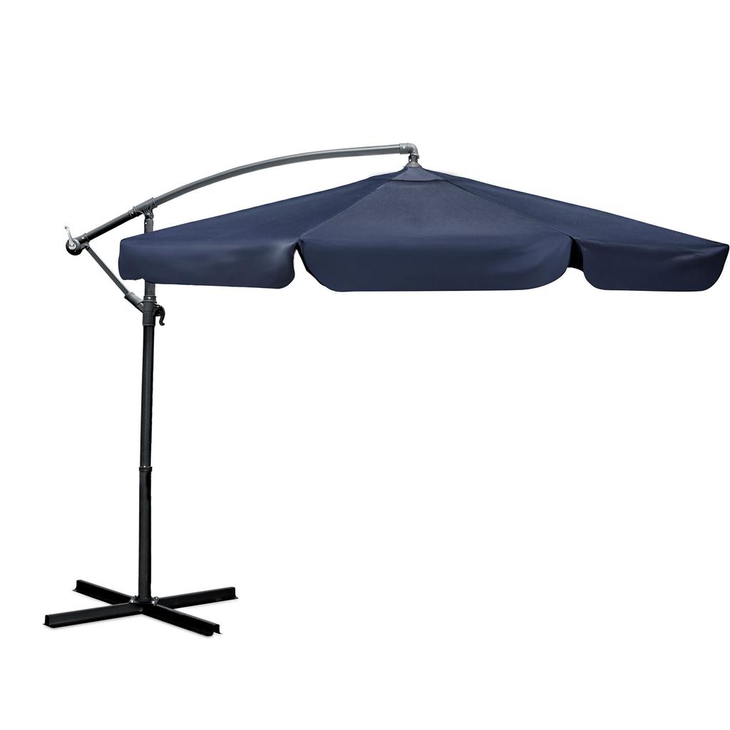 Folding Garden Parasol 6-Segment 350 Cm With Cover Plonos Pl-880