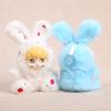 Cute Rabbit Plush Keychain Soft Vinyls Toy With PP Cotton Filling Key Chain For Bags And Car Decors 20cm Height