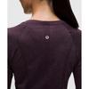 Lululemon Swiftly Tech Long Sleeve Shirt 2.0 Hip Length  Sparkle Black Plum Rainbow Lurex