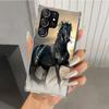 Animal Black Horse Phone Case for Samsung Galaxy S26 S24 S23 Ultra S25 Edge S22 S21 Plus S20 FE + Soft Print Shell Funda Galaxy