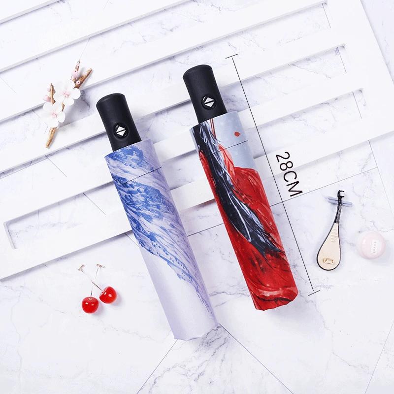 Skládací manuální deštník do každého počasí Pánský Dámský Větruodolný Odolný proti UV záření Plážový dívčí slunečník Skládací slunečník