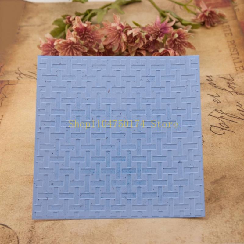 3Pcs Textured Plastic Embossing Folder 6x6Inch Paper Embossing Templates Stencils for Holiday Card Making Scrapbooking top sale