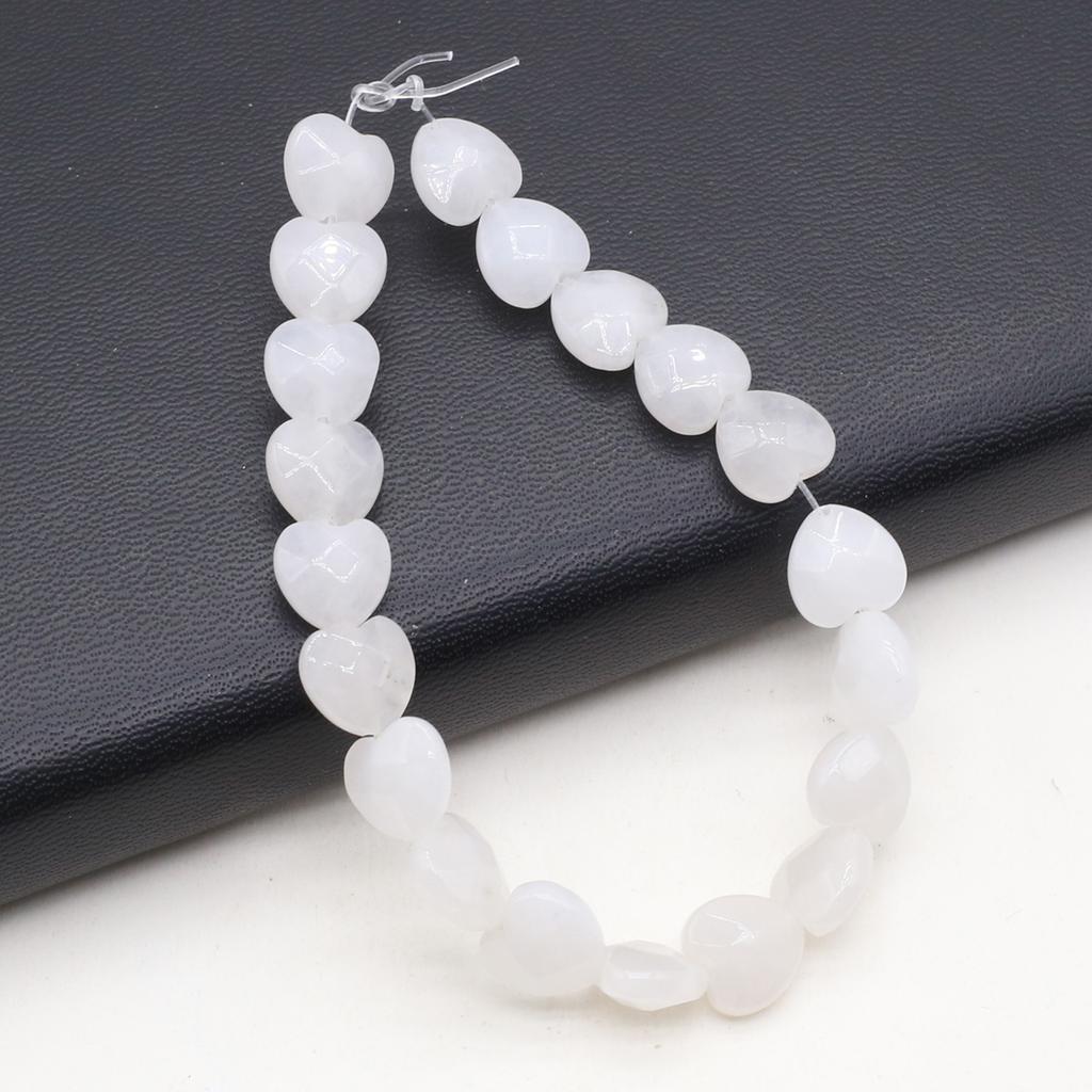 Heartshaped Beads Turquoiseagates Stone Natural Faceted Beads For Jewelry Making Diy Necklace Bracelet Earrings Accessory