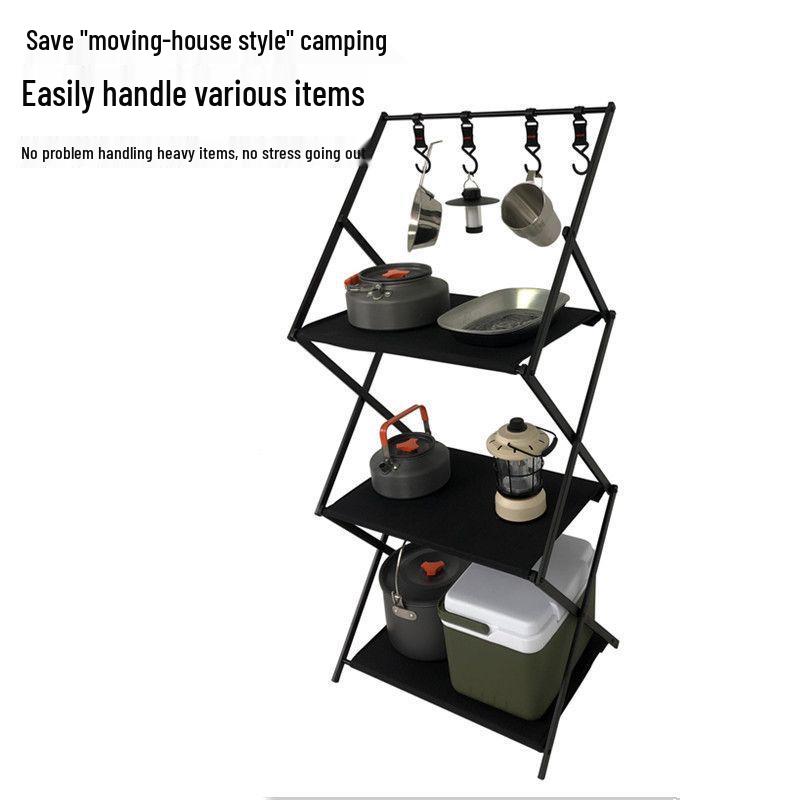 A1R Foldable Aluminum Camping Storage Rack