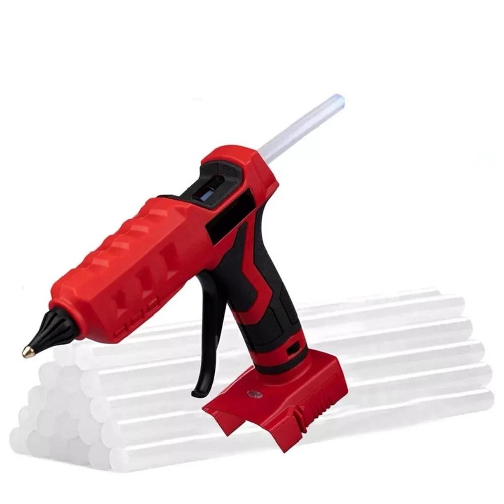 For Milwaukee 18V Battery Hot Glue Gun with 20 Glue Sticks
