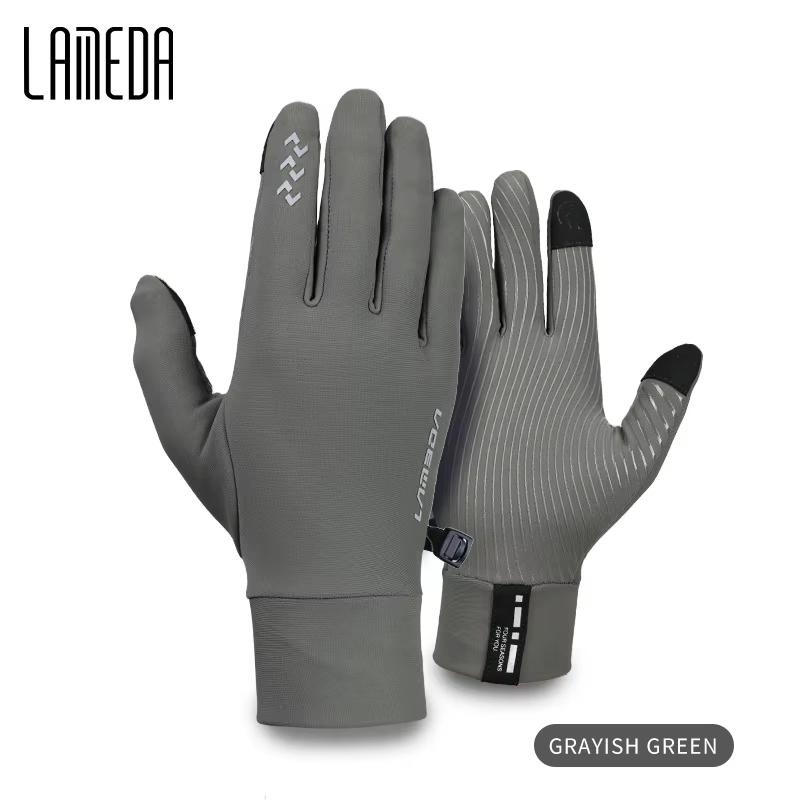 

LAMEDA Winter Cycling Gloves for Men Thermal Bike Gloves Touchscreen Anti-Slip Full Finger Mountain Road Bicycle Riding Gloves XS-EU