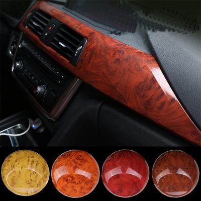 30x50/100cmPVC Self Adhesive Wood Grain Textured Car Vinyl Wrap Film Car Internal Stickers DIY Film Universal Interior Accessory