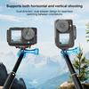 For DJI Osmo Action 5 Pro / 4 PULUZ Vertical Horizontal Shooting Quick Release Metal Magnetic L Bracket (Black)