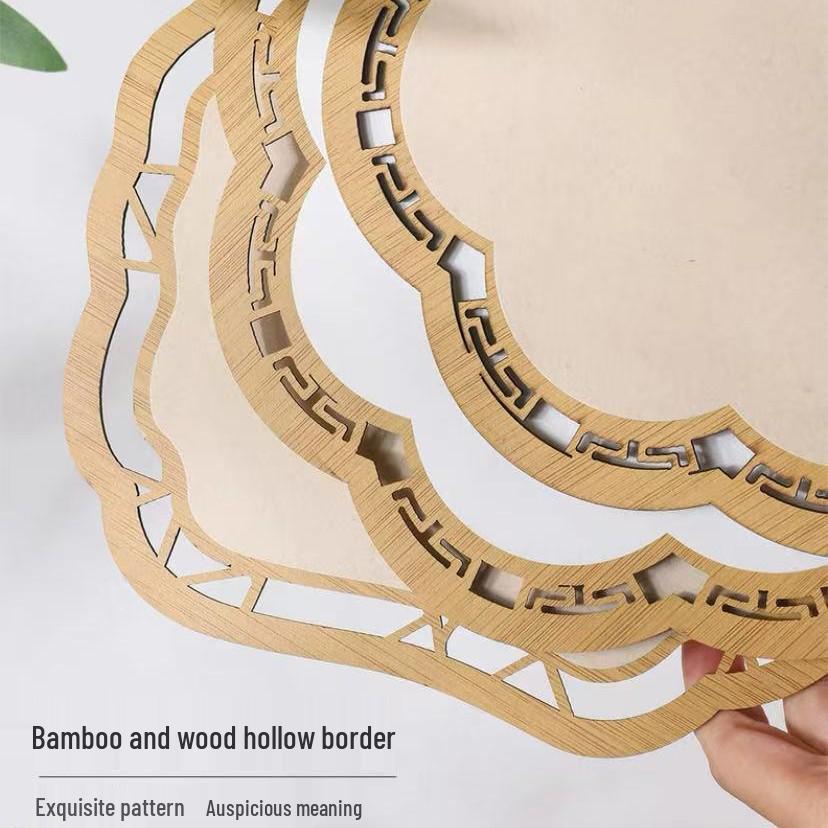 Thick Xuan Paper Hollowed Round Fan: High-Grade Double-Sided Blank Ancient-Style for French Painting & Calligraphy