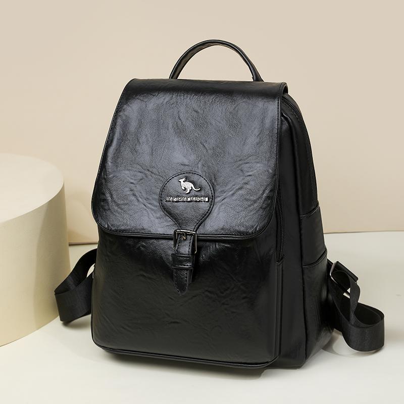 PU Backpack Large Capacity Student Schoolbag Outdoor Travel Backpack