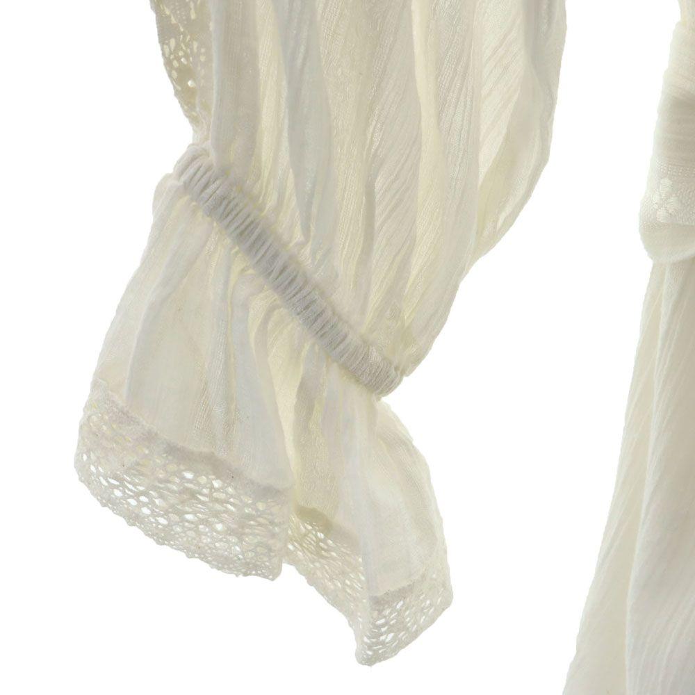Unused GRACE CLASS Long Sleeve Frill Lace Long Dress 2-36 White Thin Women Used