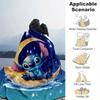 1 pezzo, "Stitch Notte di Luna Cielo Stellato Coperta Decorativa per la Casa Perfetta per Divano, Letto, Viaggio"