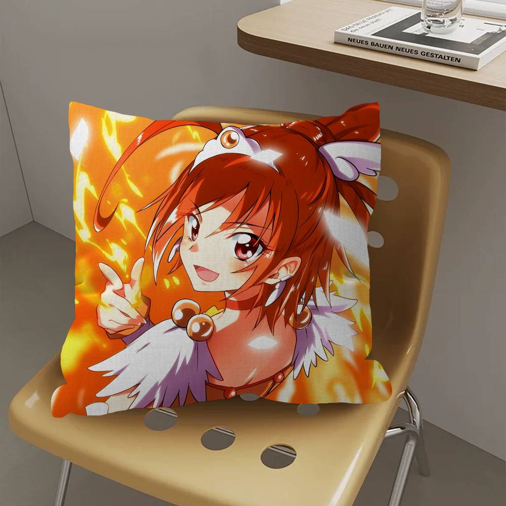 Smile Precure Anime Cushion Cover Decorative Pillow Sofa Home Decor Case Pillow Cases